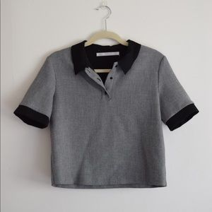 Zara checkered crop top